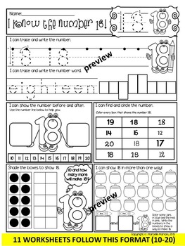 math worksheets numbers 10 20 math worksheets daily math