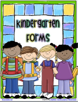 Preview of KINDERGARTEN - First Day of School Forms
