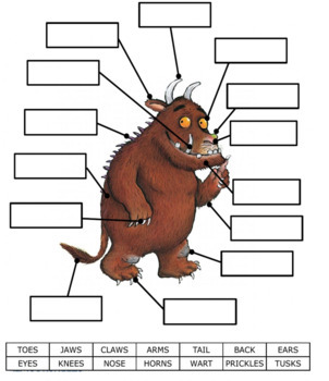 Preview of KINDERGARTEN GRUFFALO BODY UNIT