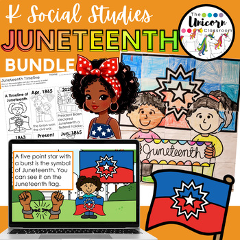 Preview of KINDERGARTEN JUNETEENTH BUNDLE | Activities Crafts Packets