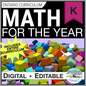 Preview of KINDERGARTEN MATH CURRICULUM - FULL YEAR - lesson plans, assessment, activities