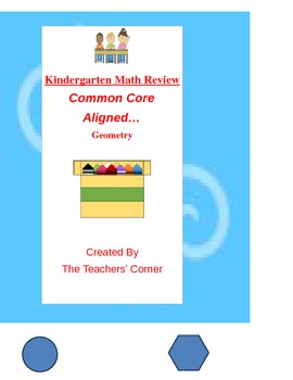 Preview of Common Core Kindergarten Math Review: Geometry