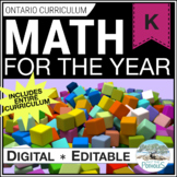 KINDERGARTEN MATH CURRICULUM for the FULL YEAR - lessons, 