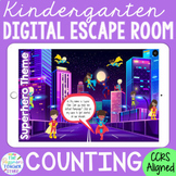 KINDERGARTEN Math Digital Escape Room Game - Counting Revi