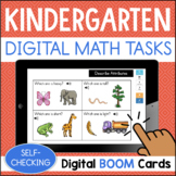 KINDERGARTEN Math Tasks Self-Checking BOOM CARDS Digital Tasks