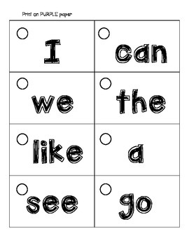 free printable sight word flashcards for kindergarten