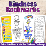 KINDNESS BOOKMARKS Coloring Pages with Positive Affirmatio