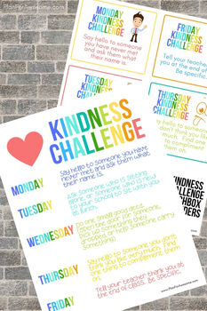 KINDNESS CHALLENGE by Melanie Papworth | TPT