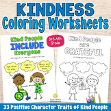 KINDNESS COLORING PAGES Personalized Character Traits Post