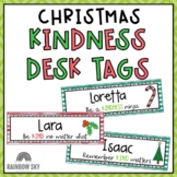 KINDNESS Editable Desk Name Tags {Christmast theme}