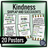 KINDNESS POSTERS - Shiplap and Succulents Theme