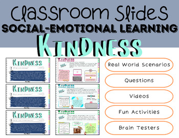 Preview of KINDNESS: Social Emotional Learning Slides