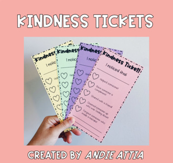 Preview of KINDNESS TICKETS