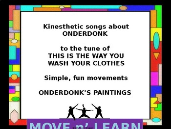 Preview of KINESTHETIC ONDERDONK