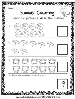Kindergarten End of the Year Review-Freebie! by Salandra Grice | TPT