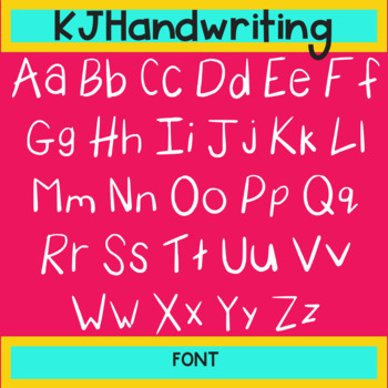 Preview of KJ Handwriting Font