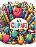 KJ's Clip Art- 44 Different Diverse Clip Arts (Clip Art Co