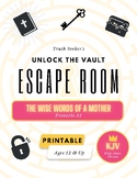 KJV | Bible Study Escape Room Game | Mother's Day |  Prove