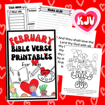 Preview of KJV Bible Verse Printables about LOVE