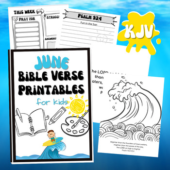 Preview of KJV Bible Verse Printables for Summer Fun in the Son!