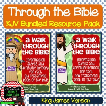 Preview of KJV Bible Verses, Background Info, and Student Response Sheets (Bundle)