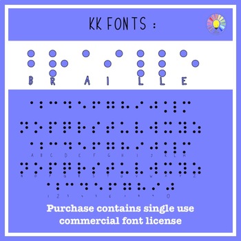 Preview of KK FONTS - Braille