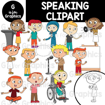 Preview of Speaking Clipart