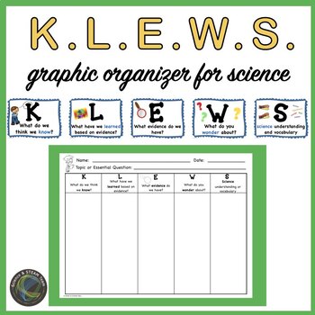 Preview of KLEWS  Chart: Science Graphic Organizer