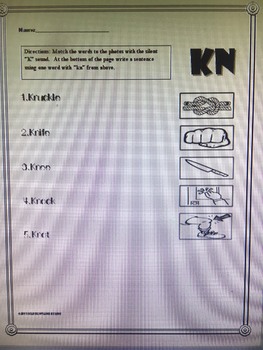 Preview of KN Worksheet