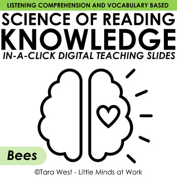 Preview of KNOWLEDGE In-a-Click Digital Slides - Bees FREEBIE SOR and Vocabulary Based