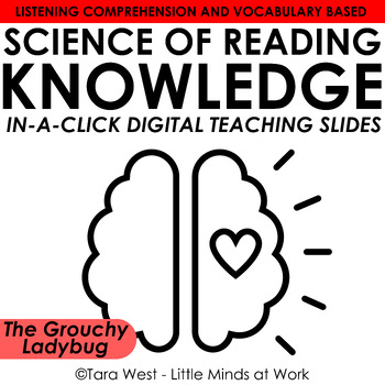 Preview of KNOWLEDGE In-a-Click Digital Slides -Grouchy Ladybug FREEBIE SOR and Vocabulary