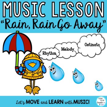 Preview of Music Lesson: "Rain, Rain, Go Away" Song and Activities