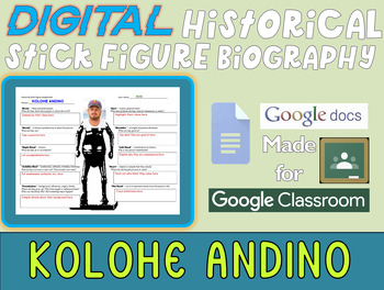 Preview of KOLOHE ANDINO - Digital Historical Stick Figures for Pacific Islander Heritage