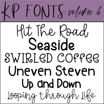 Fonts For Commercial Use Kp Fonts Volume 4 By Kinder Pals Tpt
