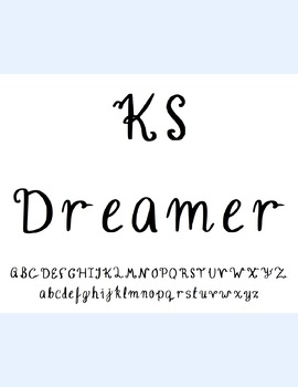 Preview of KS Dreamer Font - Personal and Commercial Use