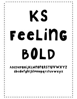 Preview of KS Feeling Bold Font