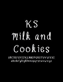 Preview of KS Milk and Cookies Font - Commercial & Personal Use