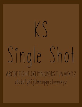 Preview of KS Single Shot Font - Personal and Commercial Use