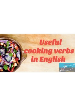 Preview of Freebie English Cooking Verbs - Basic ENG Studies | Colourful Images Provided