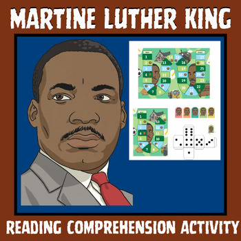 Preview of KS1 Reading Comprehension Board Game Pack for Martin Luther King, Jr