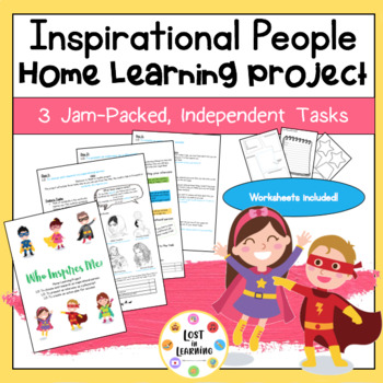 Preview of Home Learning Homework Project: Inspirational People (Digital & Print!)
