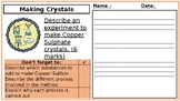 KS3 Science 6 Mark Question with Markscheme - Making Cryst