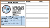KS3 Science 6 Mark Question with Markscheme - Rock Types