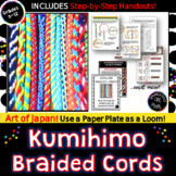KUMIHIMO Braided Cords Paper Plate Loom! Art of Japan! Mid