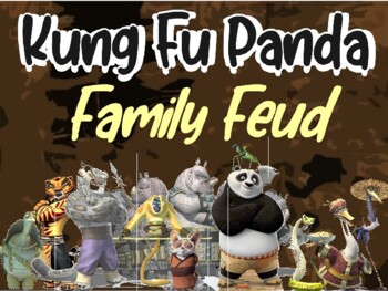 Preview of KUNG FU PANDA FAMILY FEUD GAME - FUN, ENGAGING, INTERACTIVE CLASS ACTIVITY