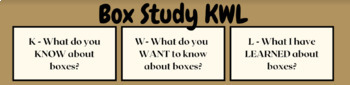 Preview of KWL Chart Box Study