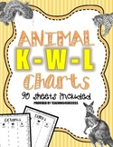 KWL Charts - Animal Theme