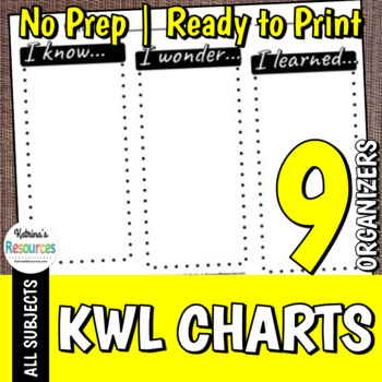 Preview of KWL Charts Set