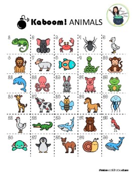 Preview of Kaboom - Animals
