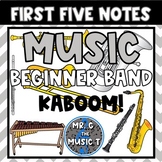 Kaboom! Elementary Music Game for Beginner Band (First 5 Notes)
